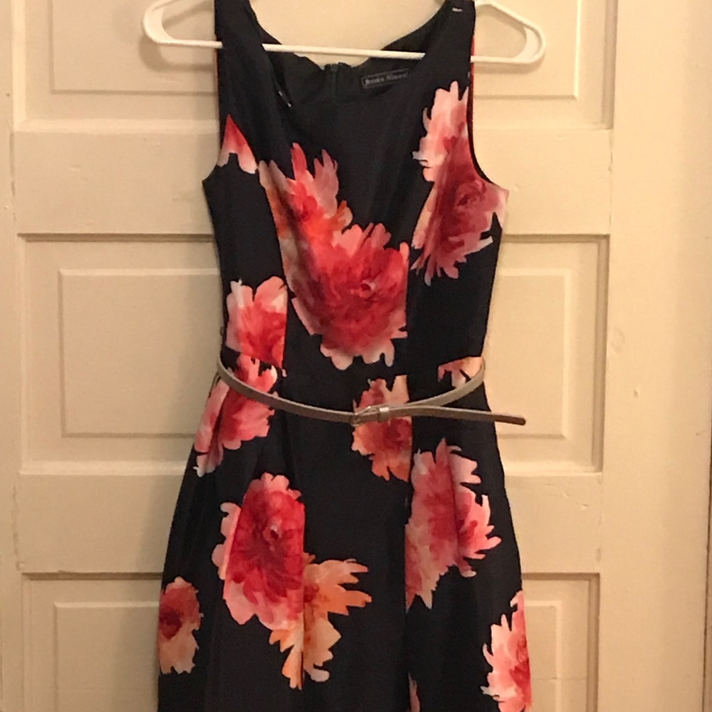 Dark colored Fit and Flare Dress